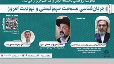 جریان‌شناسی مسیحیت صهیونیست و یهودیت امروز